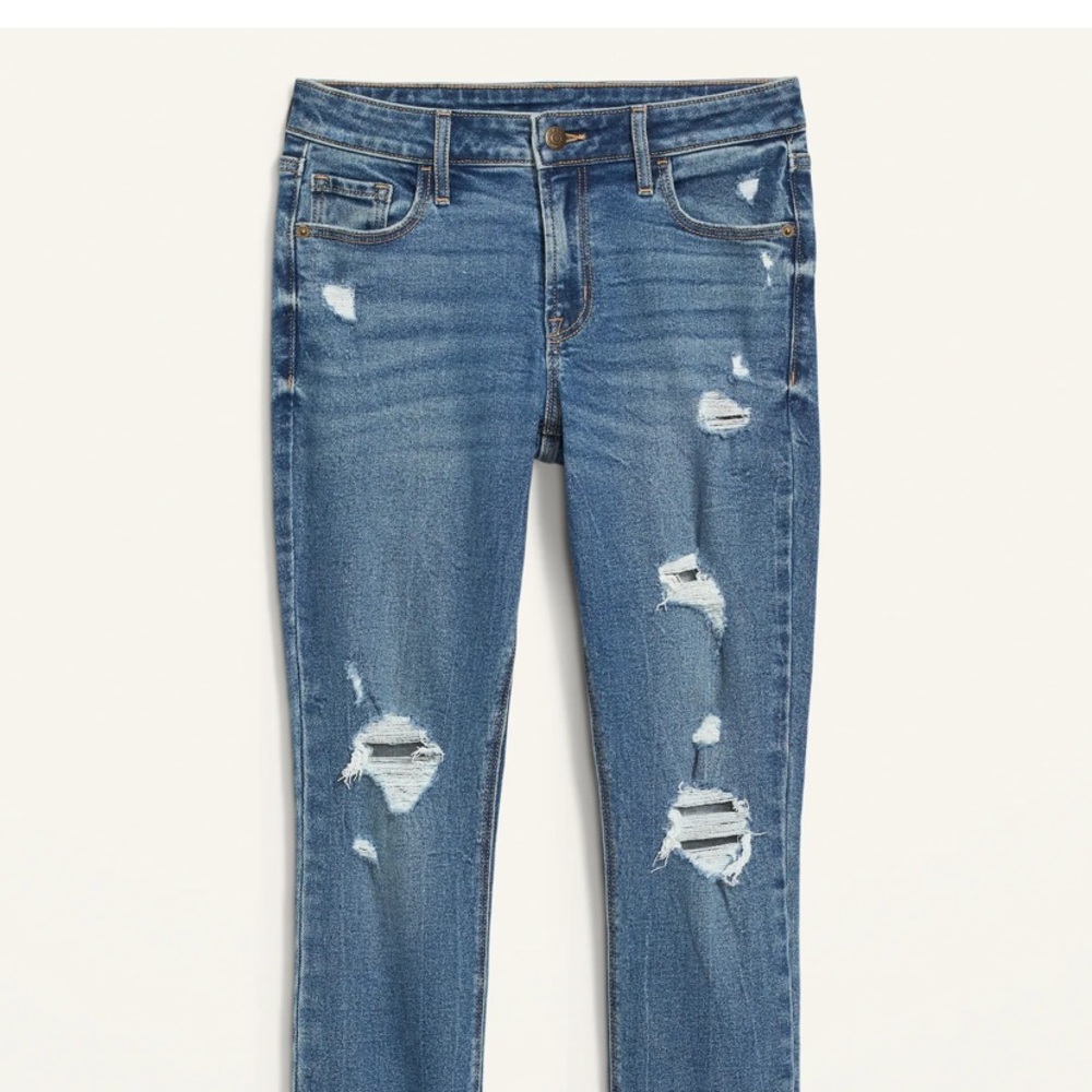 Old Navy Rockstar Super Skinny Distressed Jeans